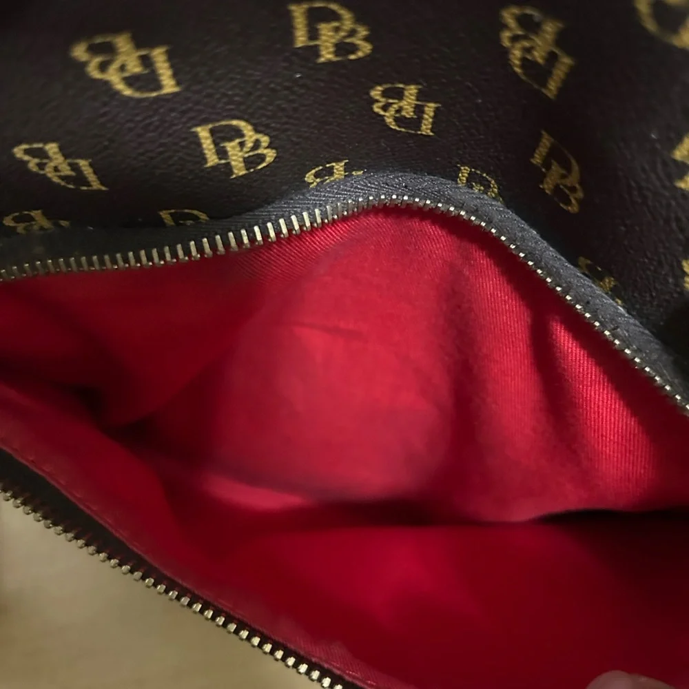 Dooney & Bourke Black and Brown Crossbody Bag - Picture 10 of 16